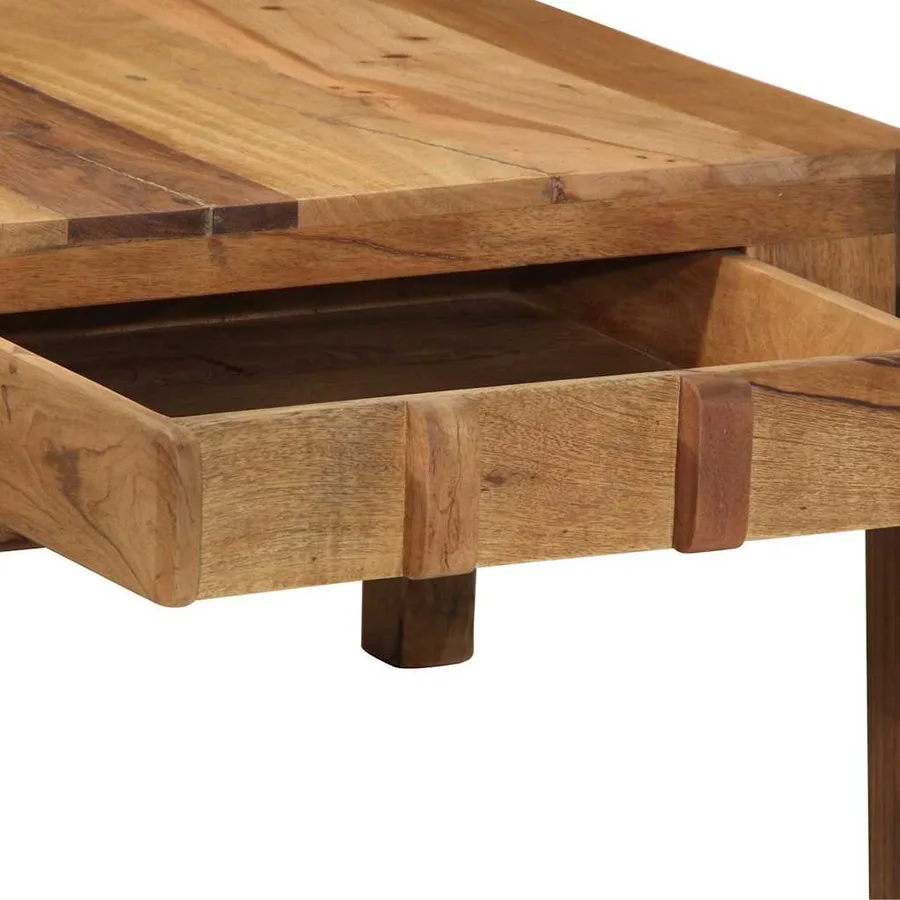 Table basse Marron 110 x 54 x 35 cm Bois Recyclé Solide - 9