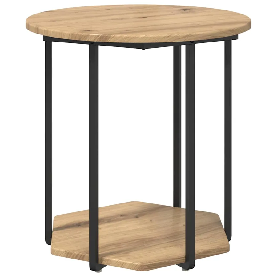 Ensemble de tables d'appoint 2 pc Marron 50 x 50 x 50,5 cm - 5