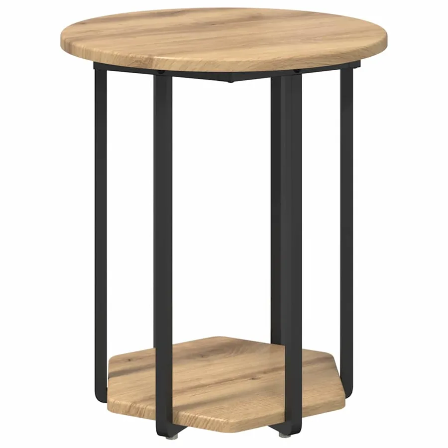 Ensemble de tables d'appoint 2 pc Marron 50 x 50 x 50,5 cm - 6