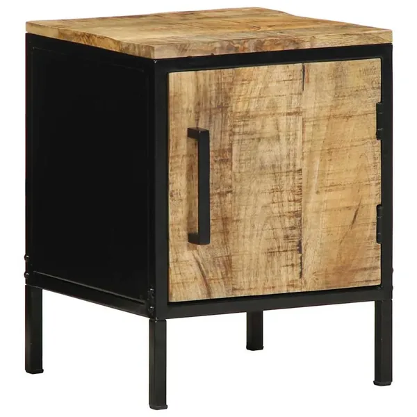 Cabinet de chevet Marron et Noir 30 x 30 x 40 cm