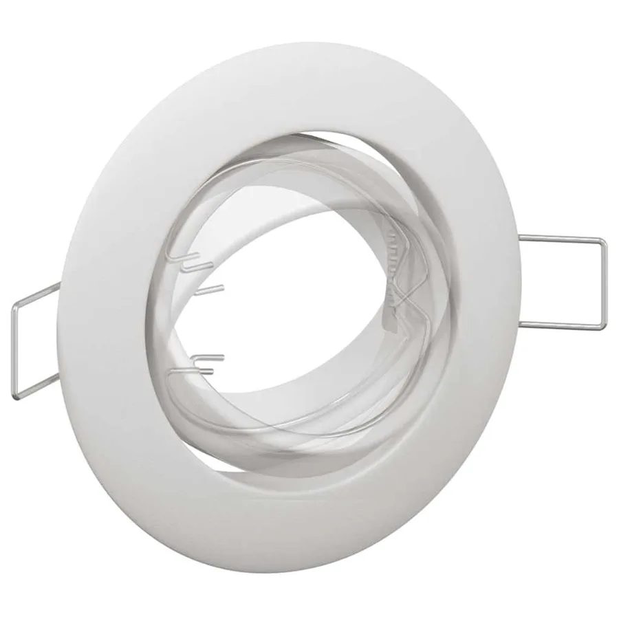 Projecteur 12 pcs Blanc 9 x 9 x 2,5 cm Métal - 12
