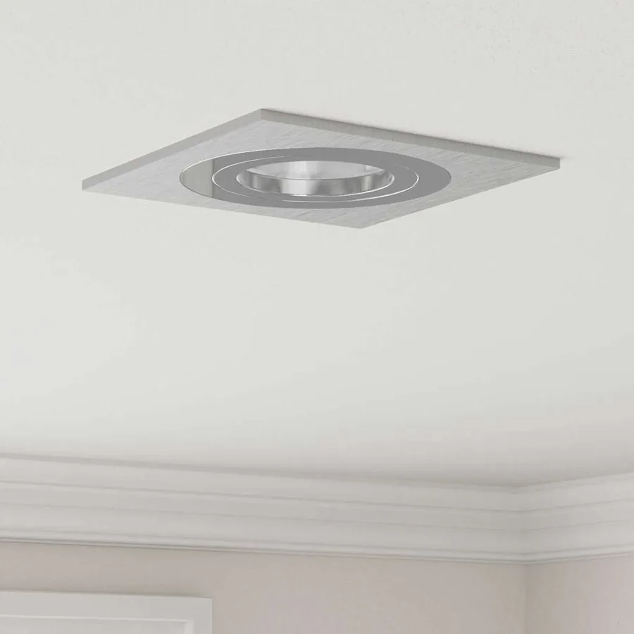 Projecteur 6 pcs Argenté 9 x 9 x 2 cm Aluminium