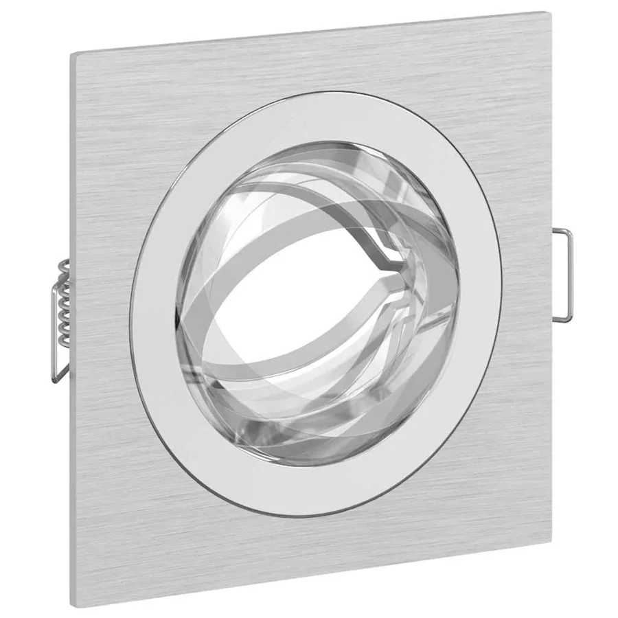 Projecteur 6 pcs Argenté 9 x 9 x 2 cm Aluminium - 12