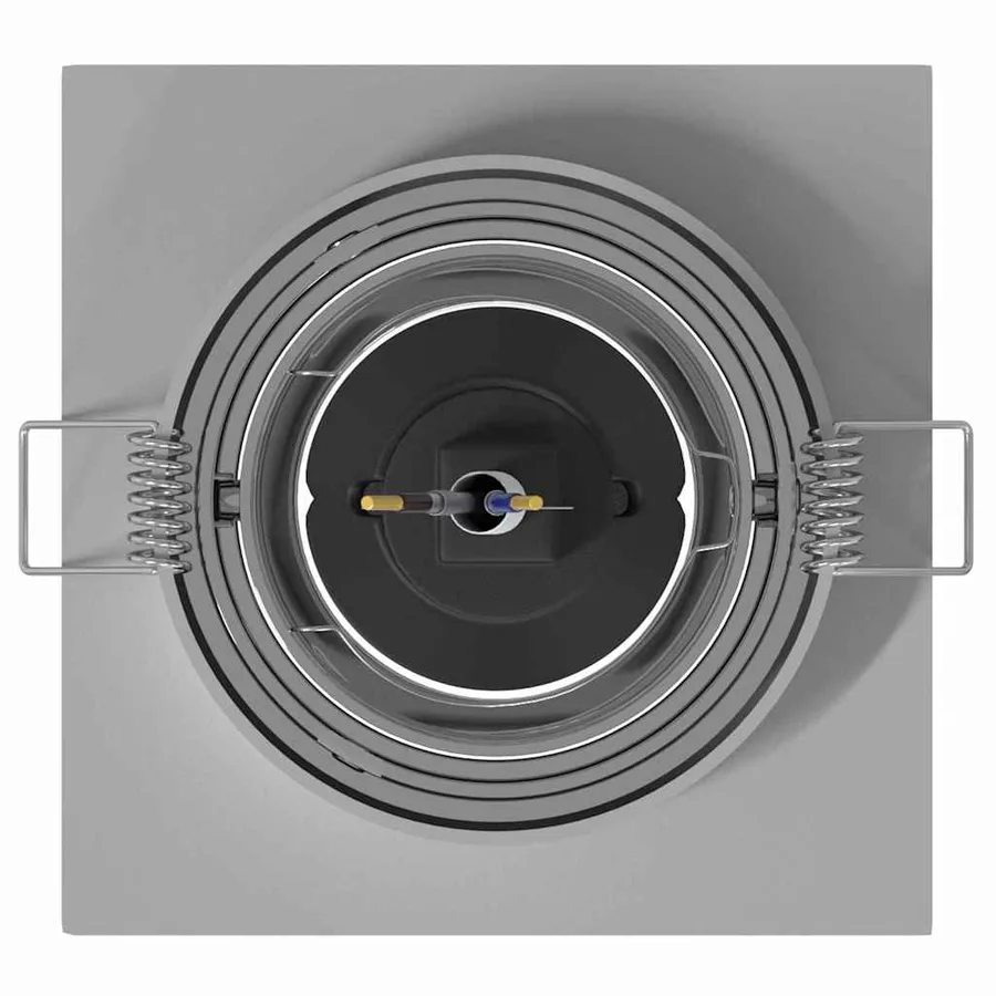 Projecteur 6 pcs Argenté 9 x 9 x 2 cm Aluminium - 7