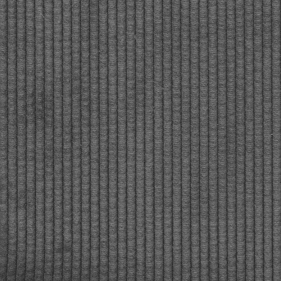 Canapé causeuse gris foncé 180x77x82 cm tissu velours côtelé - 8