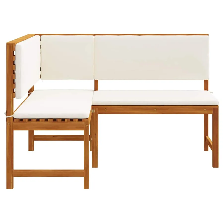Chaise de jardin Marron 140 x 100 x 91cm Bois d'acacia massif - 4