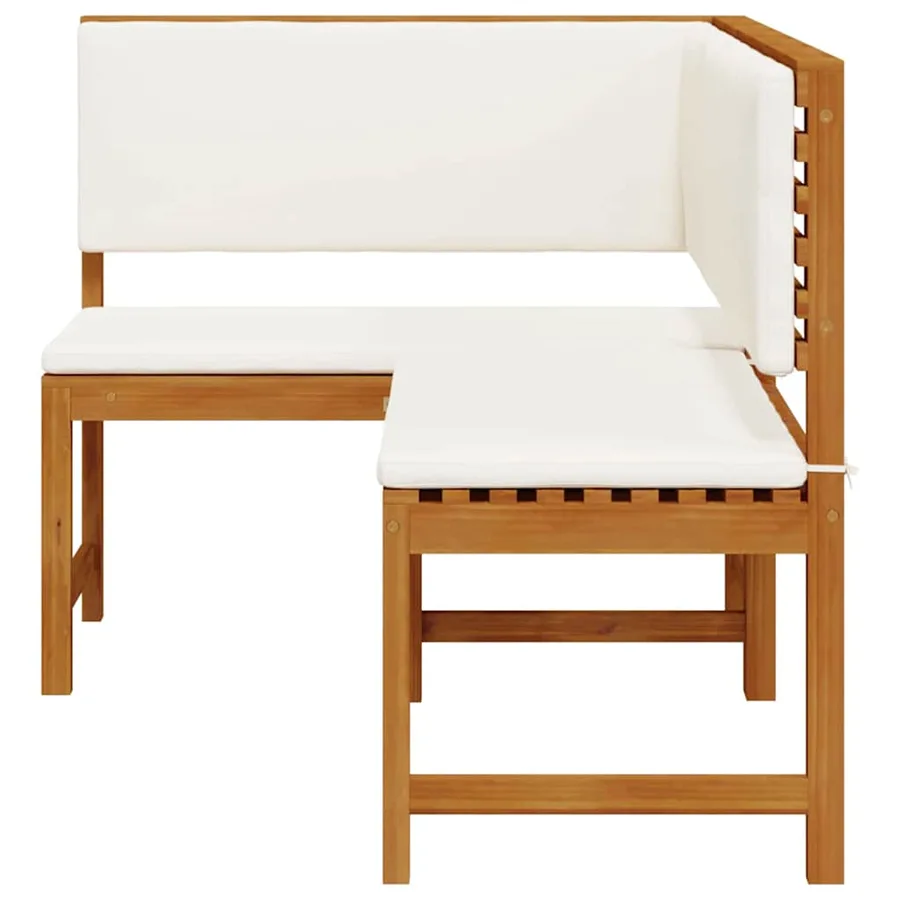 Chaise de jardin Marron 140 x 100 x 91cm Bois d'acacia massif - 5
