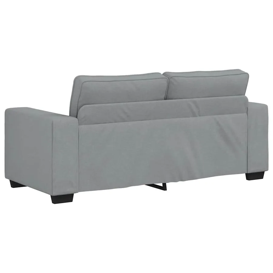 Canapé à 2 places gris clair 180x77x82 cm tissu - 6