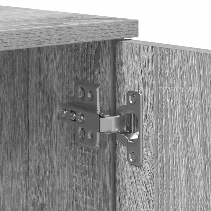 Cadre de lit Gris Sonoma 70 x 190 cm Bois d'ingénierie - 8