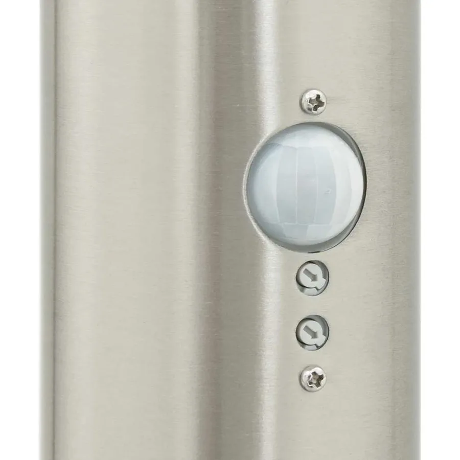 Borne lumineuse avec détecteur et prise 120 cm acier inoxydable IP44 - 8