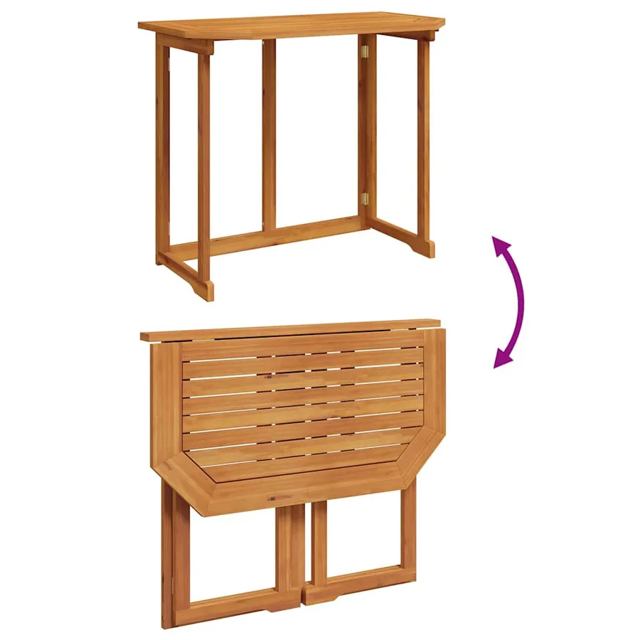 Ensemble de banc de jardin 2 pcs Marron Bois d'Acacia Massif - 10