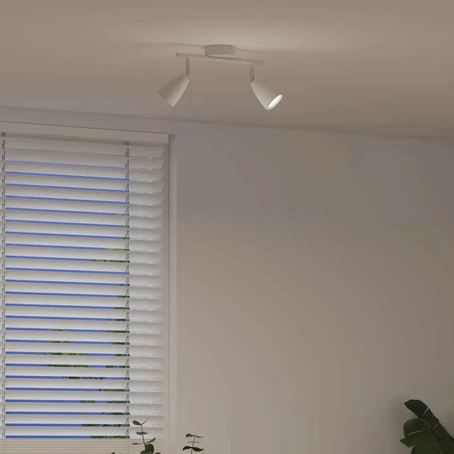 Spot de plafond Blanc 25.5 x 8 x 16 cm Métal - 4