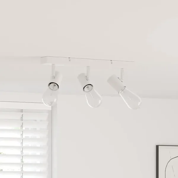 Spot de plafond Blanc 38 x 6,5 x 11,5 cm Métal