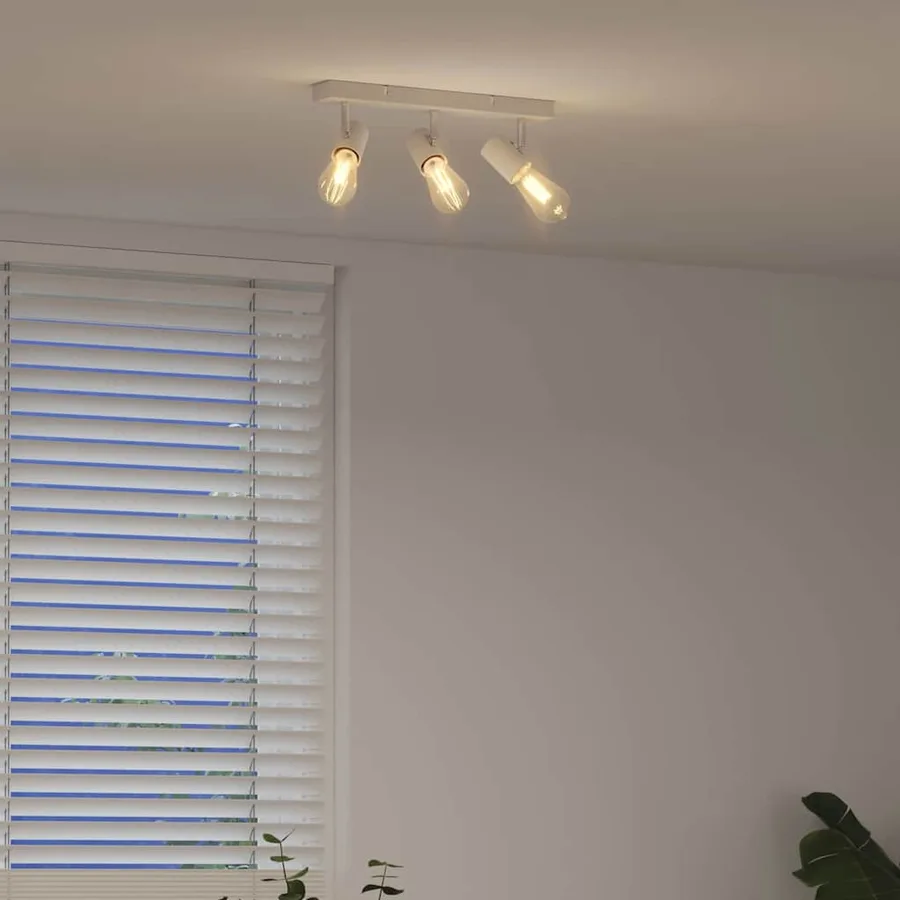 Spot de plafond Blanc 38 x 6,5 x 11,5 cm Métal - 4