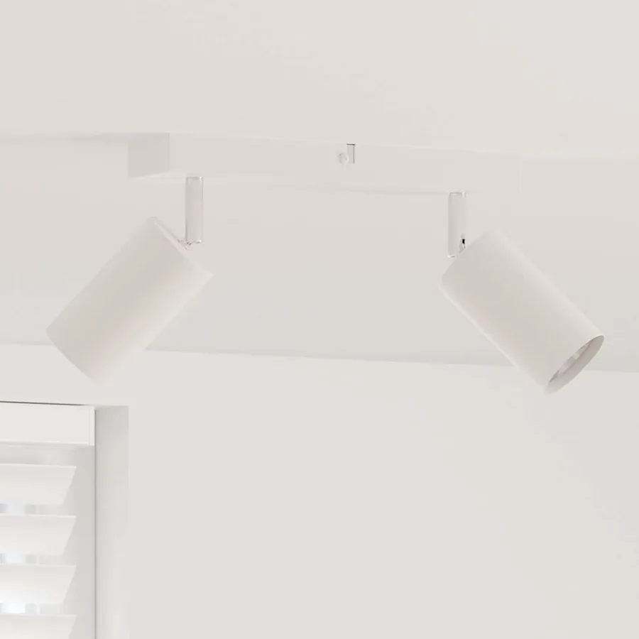 Spot de plafond avec des projecteurs Blanc 26 x 6 x 16 cm Métal
