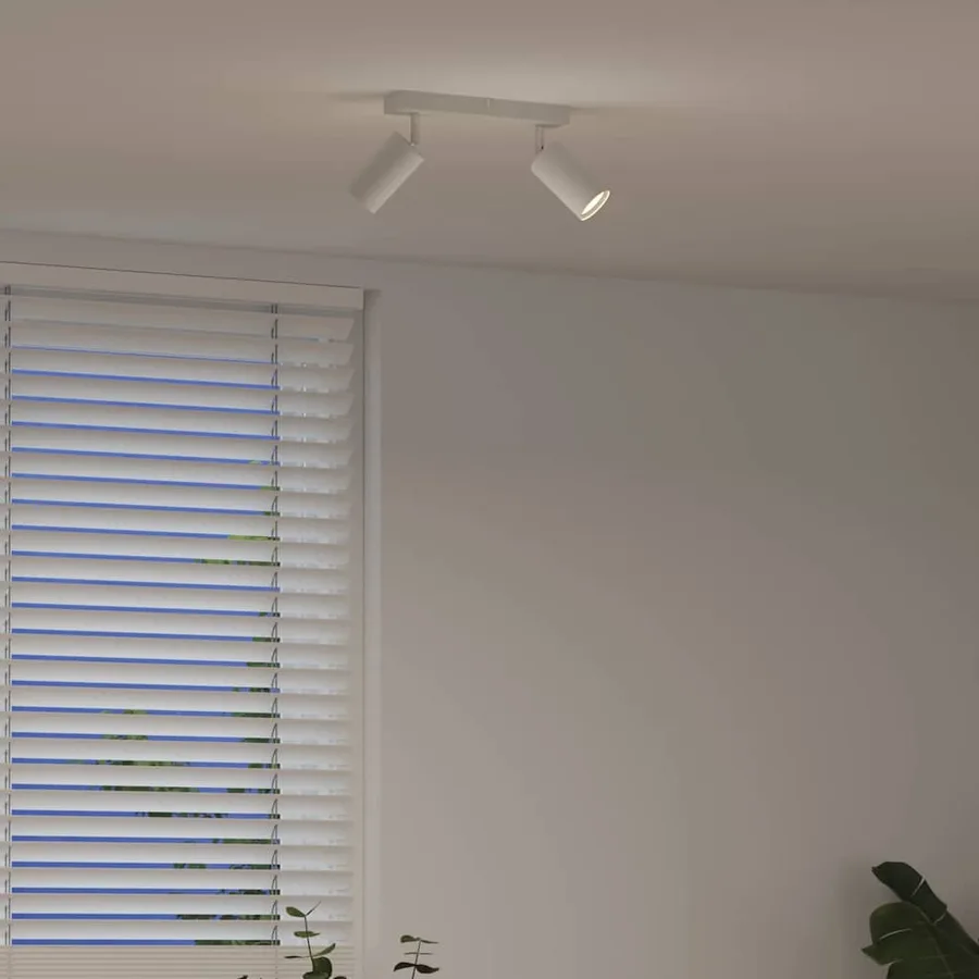 Spot de plafond avec des projecteurs Blanc 26 x 6 x 16 cm Métal - 4