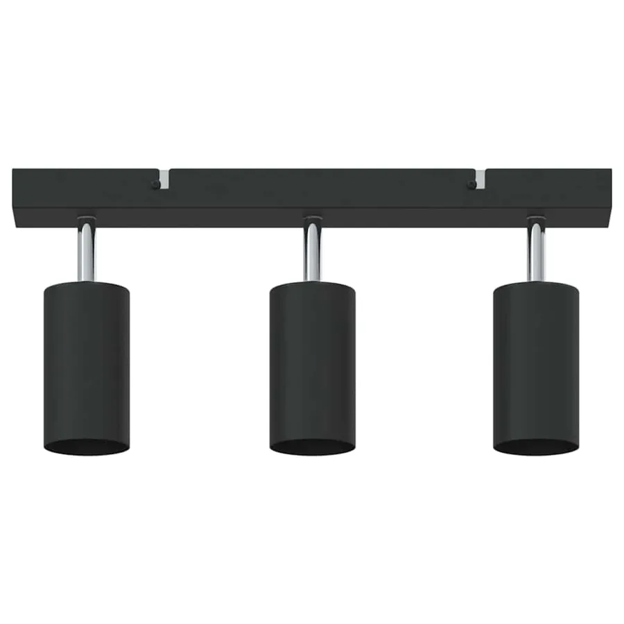 Spot de plafond avec des projecteurs Noir 38 x 6 x 16 cm Métal - 6