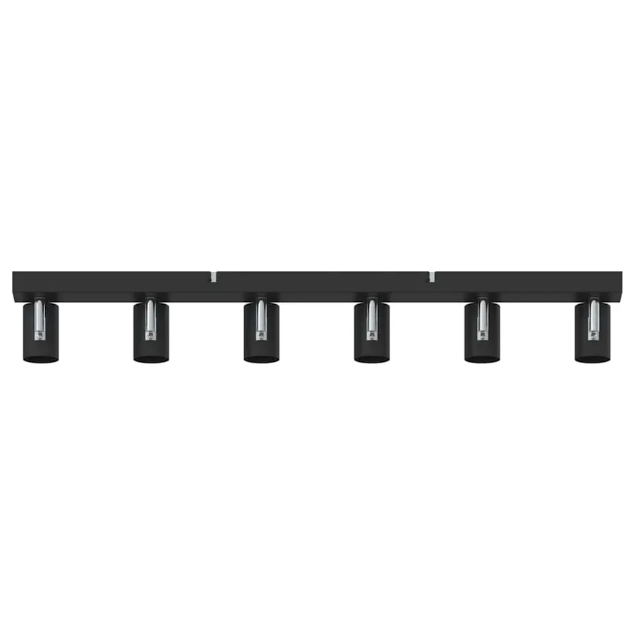 Spot de plafond Noir 73 x 6,5 x 11,5 cm Métal - 6