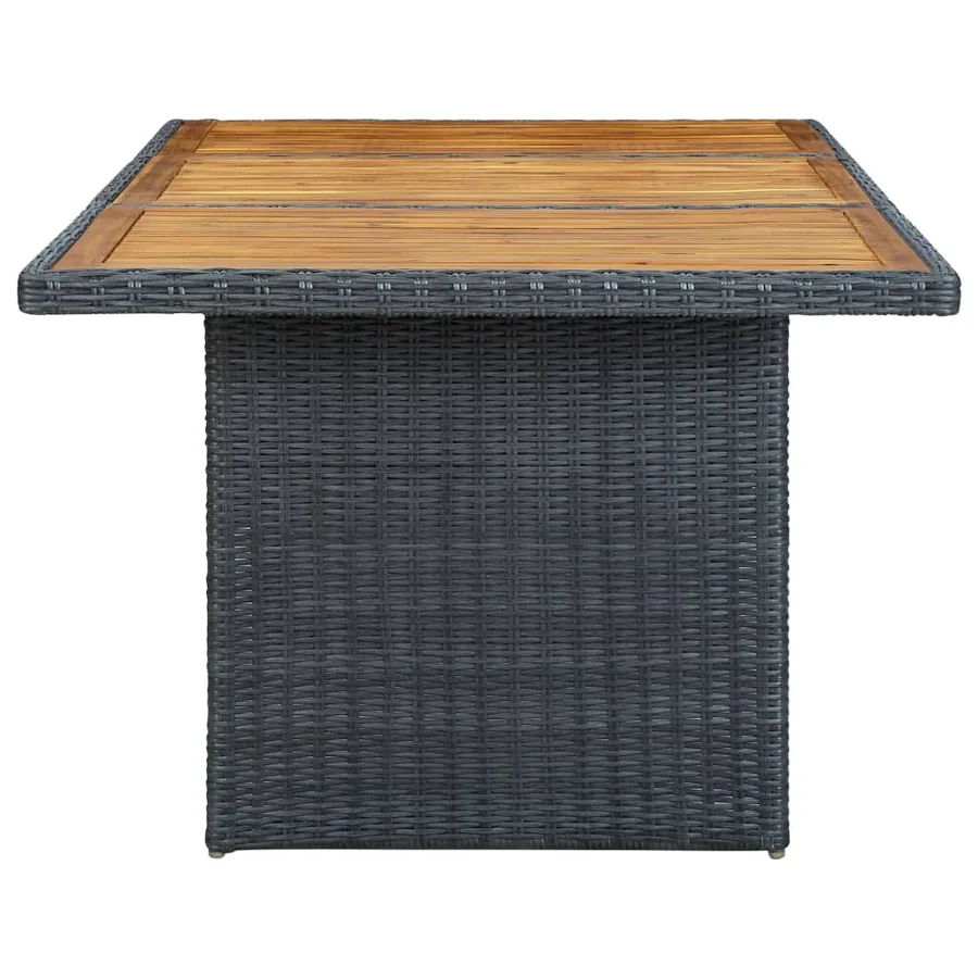 Ensemble à manger d'extérieur 9 pcs et coussins résine tressée - 11