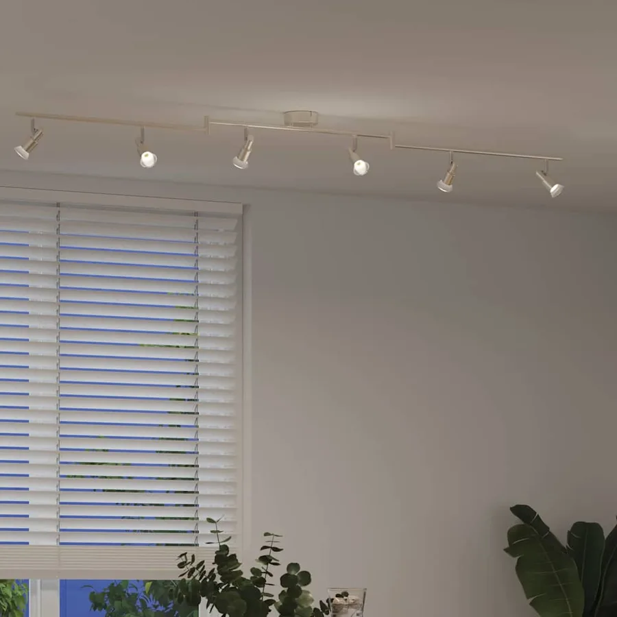 Spot de plafond Nickel 176,5 x 9,5 x 14 cm Acier - 4