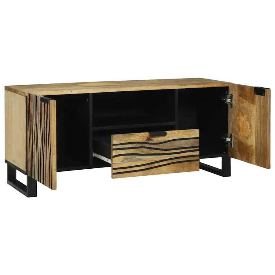 Unites TV avec tiroir Marron 105 x 33 x 46 cm Bois d'ingénierie - 2