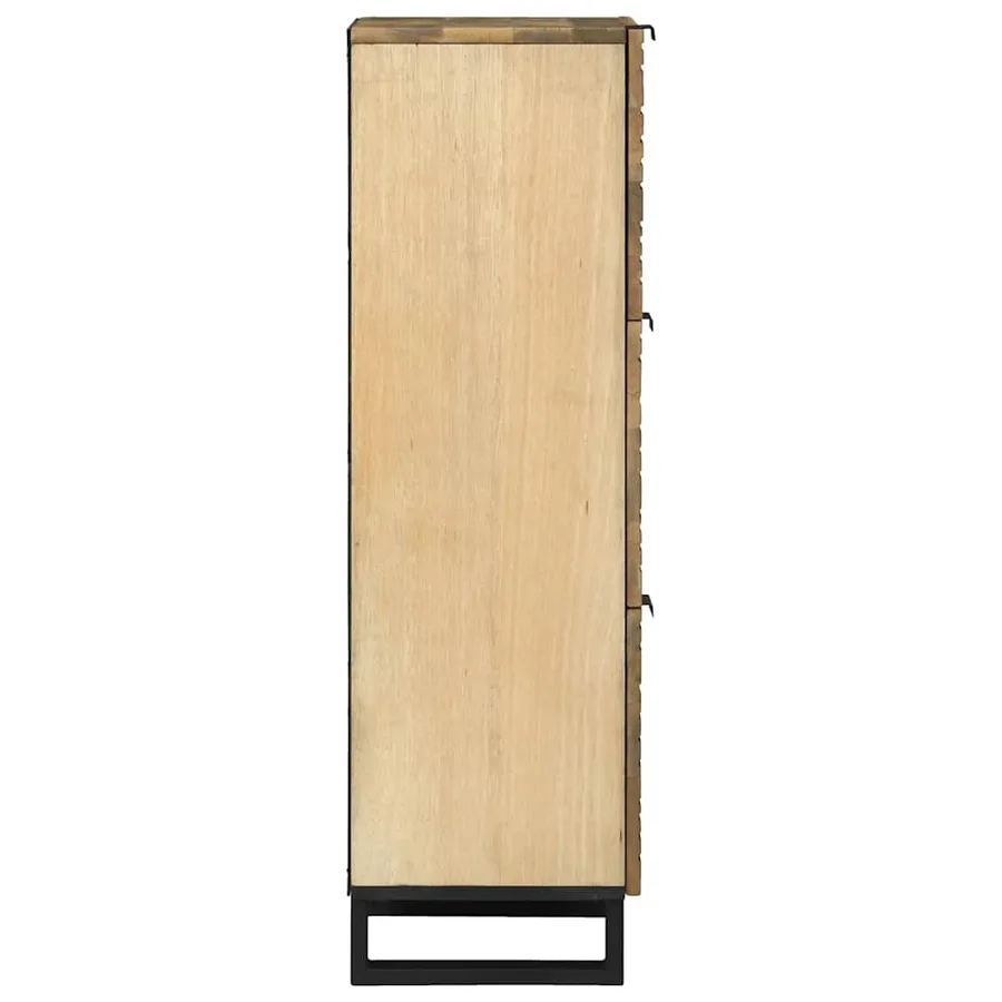Highboard Marron 40 x 33 x 110 cm bois de manguier massif - 4