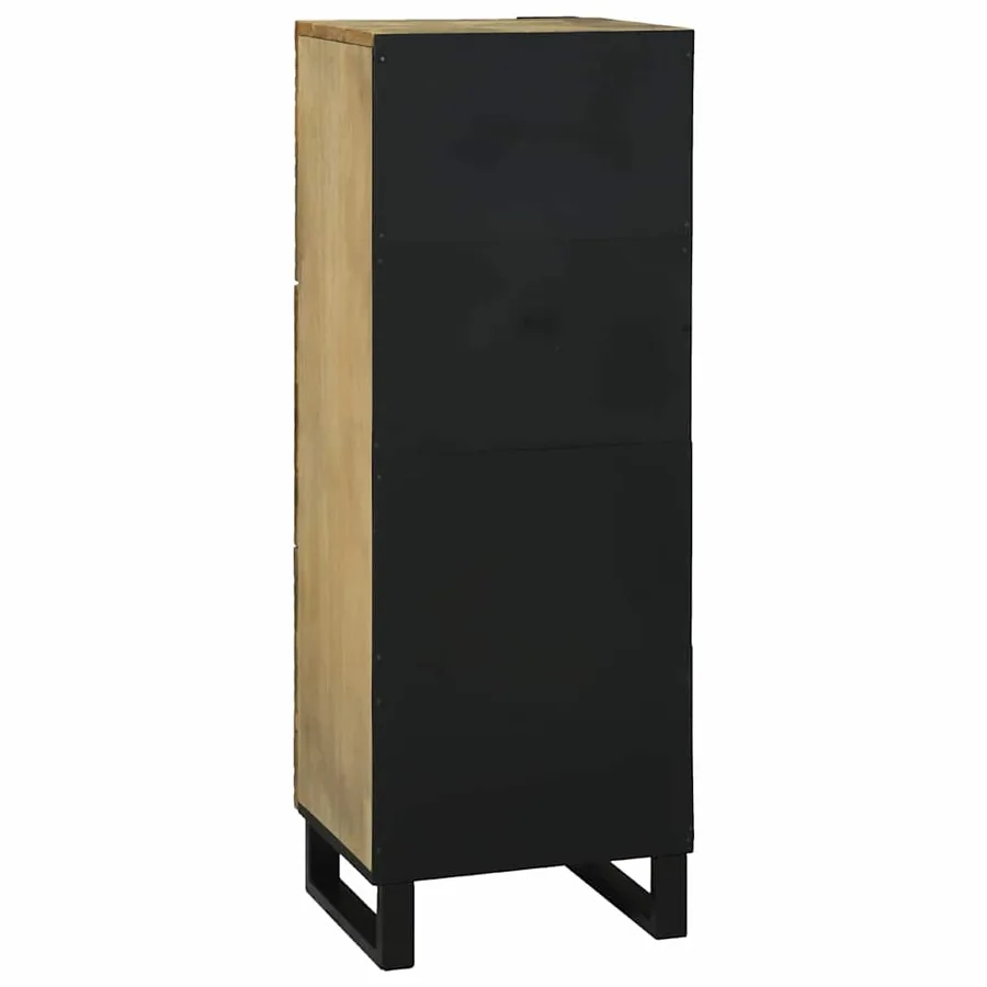 Highboard Marron 40 x 33 x 110 cm bois de manguier massif - 5