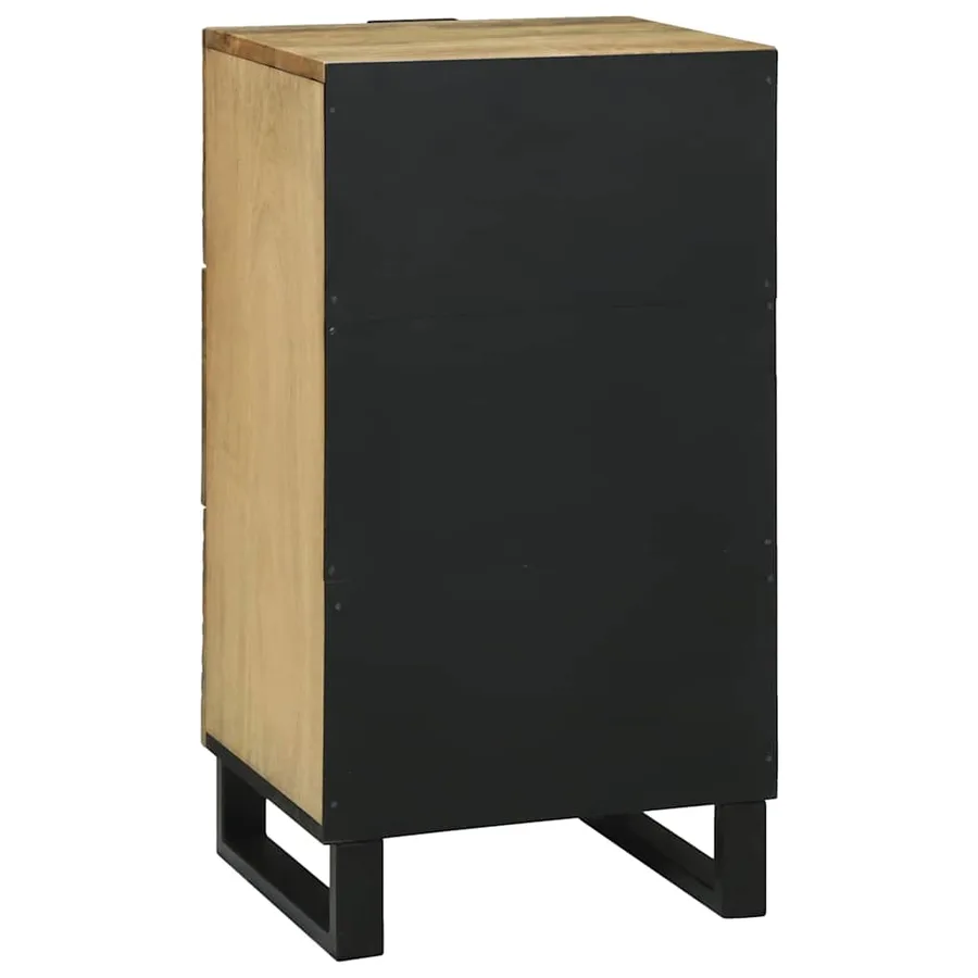Buffet Marron 40 x 33 x 75 cm bois de manguier massif - 5