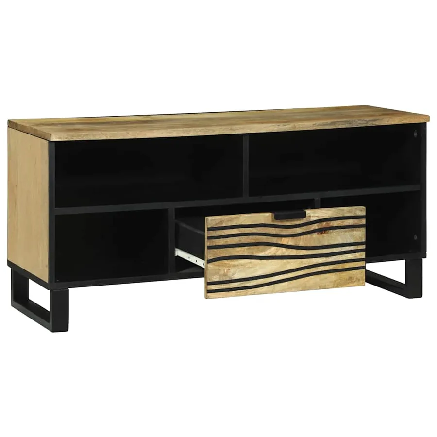 Unites TV avec tiroir Marron 105 x 33 x 46 cm Bois d'ingénierie - 2