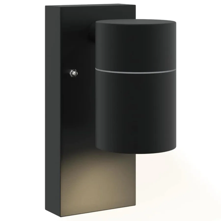 Applique Murale Extérieure 2 pcs Noir 6,5 x 10,5 x 16 cm - 10
