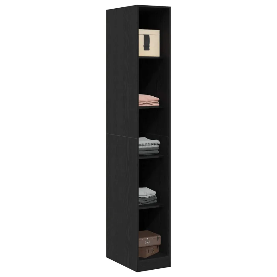 Armoire Chêne noir 30 x 50 x 200 cm Bois d'ingénierie - 2