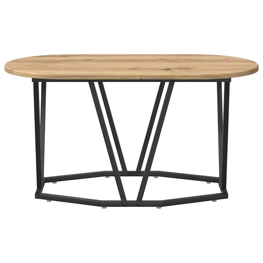 Table basse Chêne artisanal 80 x 40 x 40.5 cm - 5
