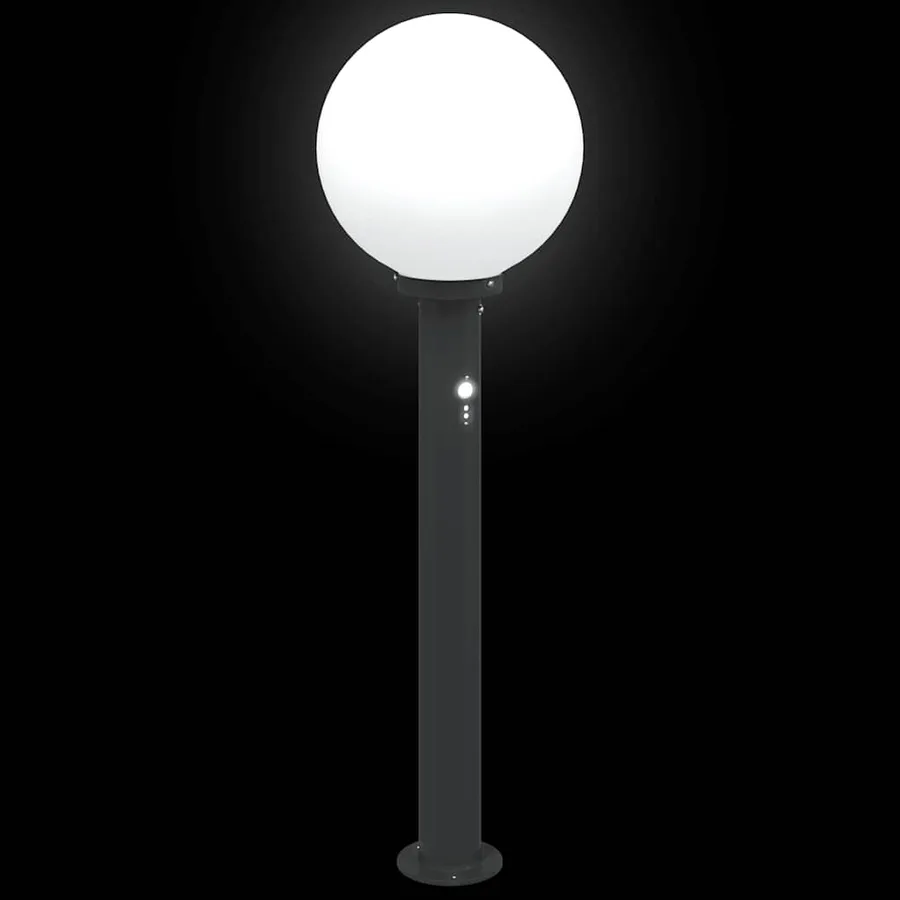 Bornes lumineuses avec détecteur lot de 3 80 cm noir IP44 - 5