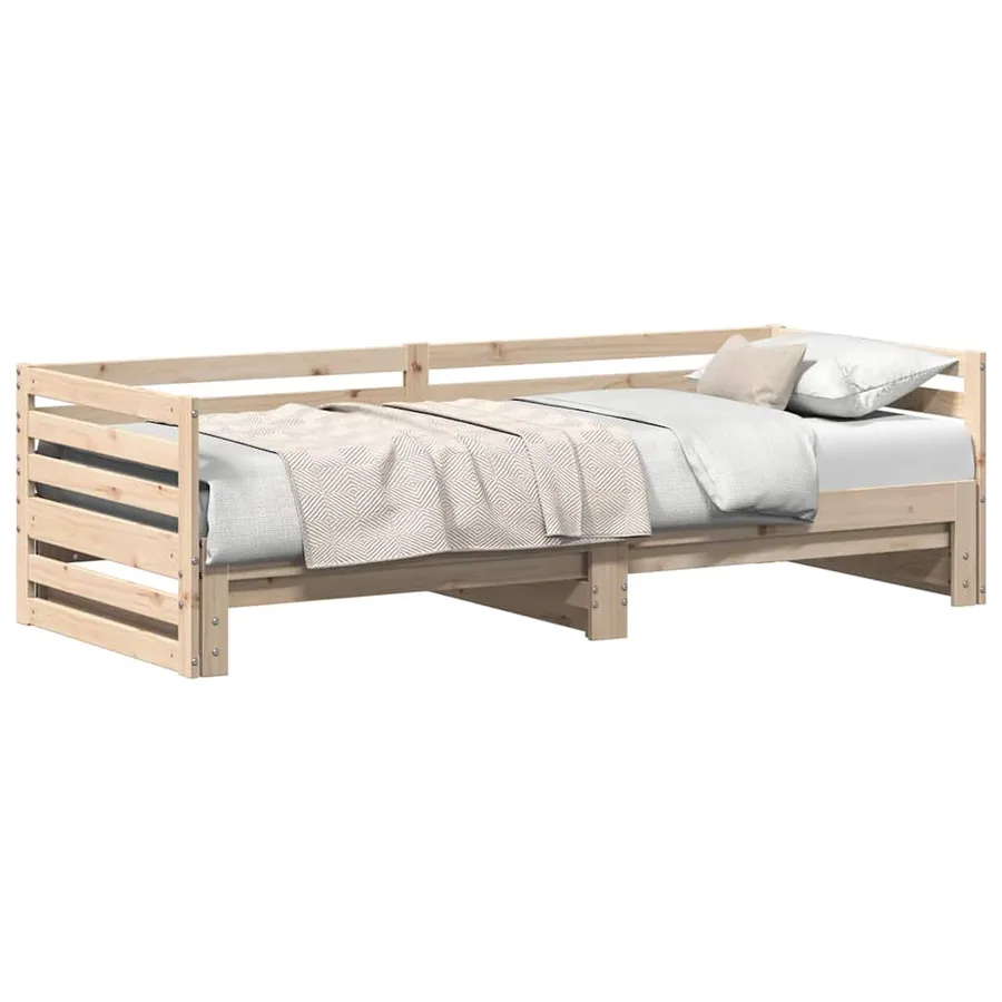 Lit de jour avec lit gigogne sans matelas 80x200 cm - 3