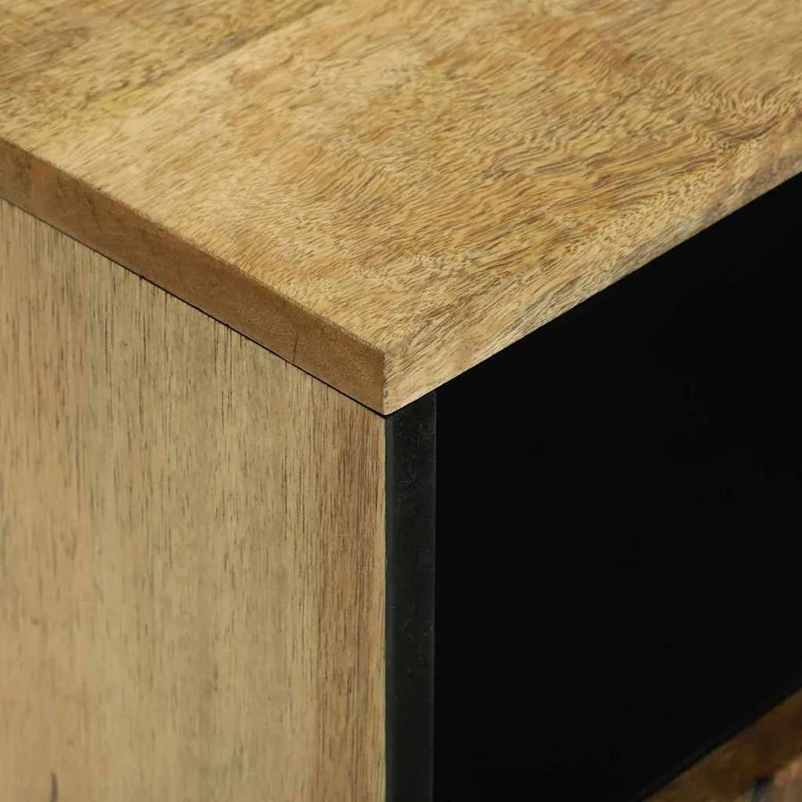 Table de chevet Naturel 50 x 33 x 62 cm Bois d'ingénierie - 6