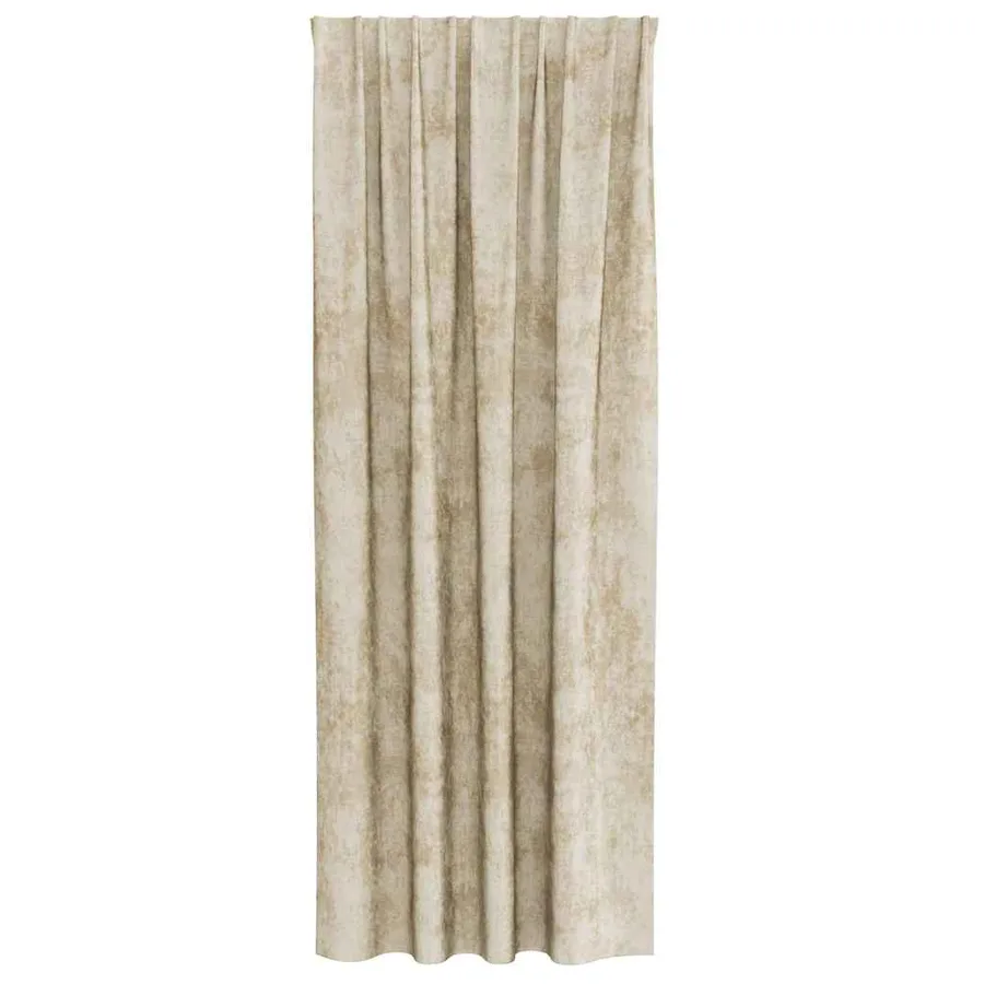 Rideaux en velours 2 pcs Crème 245 x 140 cm Velours - 4