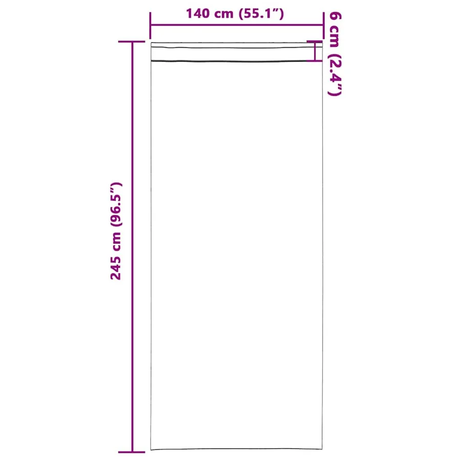 Rideaux en velours 2 pcs Crème 245 x 140 cm Velours - 9