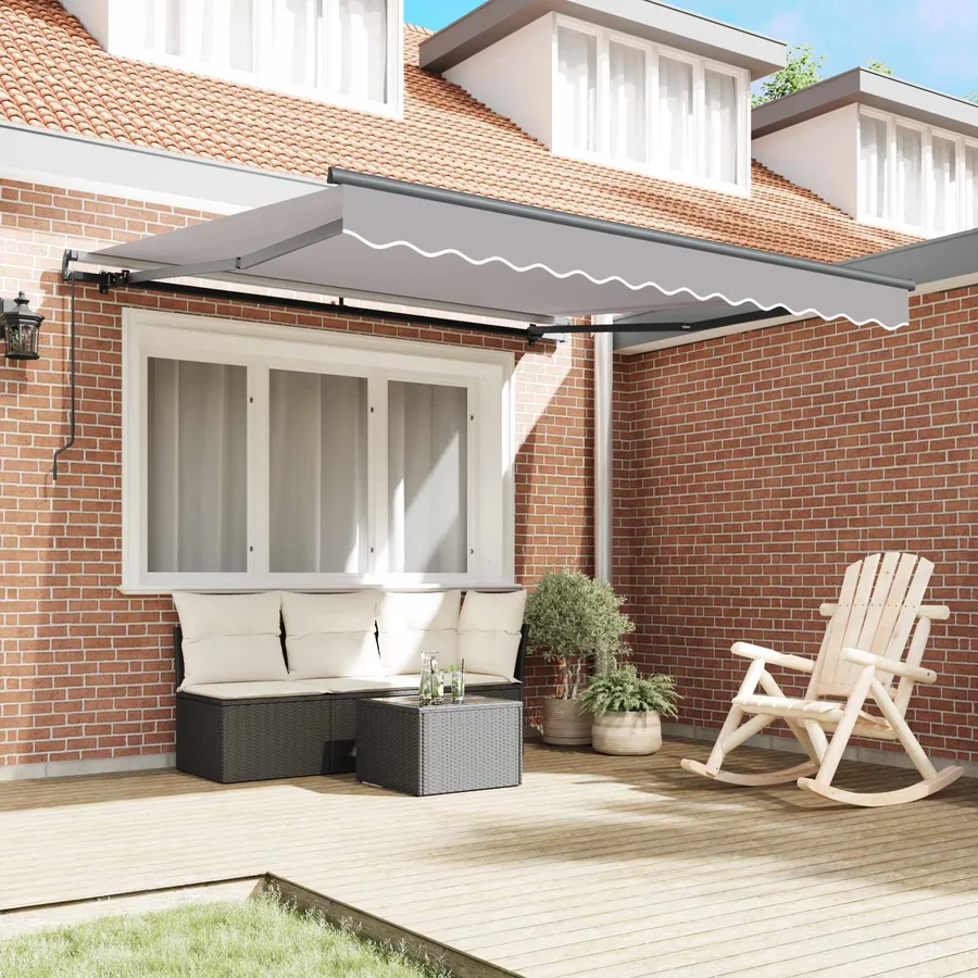 Auvent rétractable Gris clair 300 x 250 cm - 3