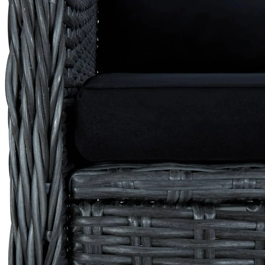 Ensemble à manger de jardin 3 pcs Gris foncé - 11