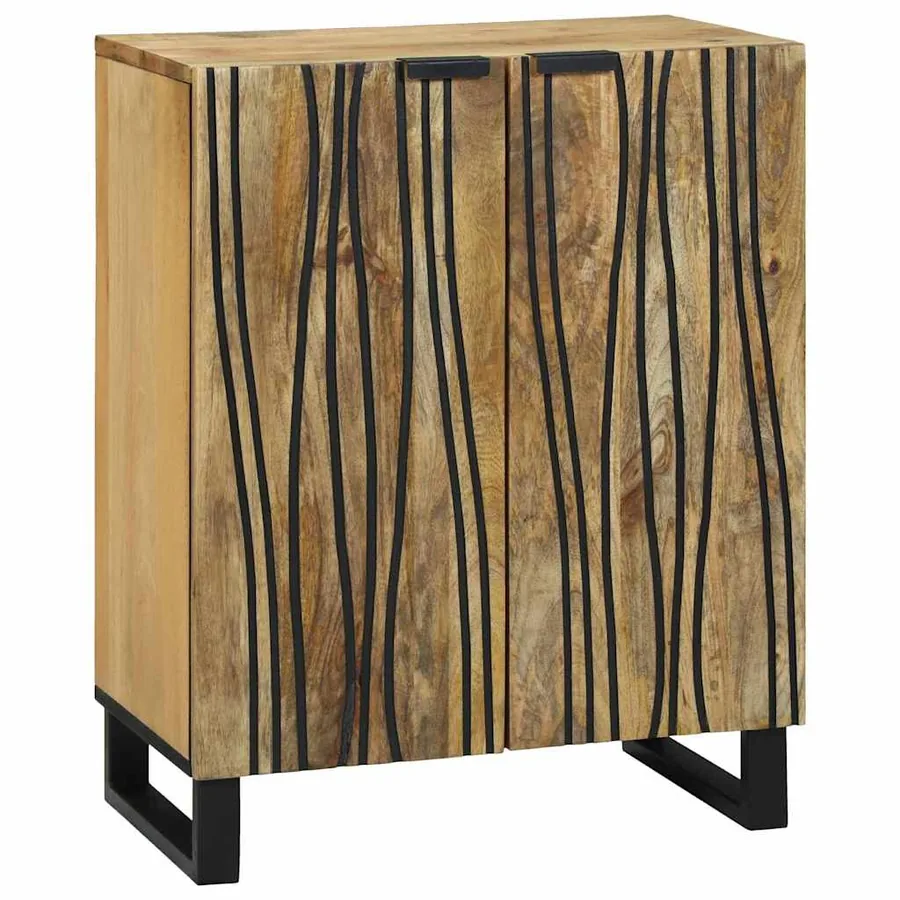 Buffet Naturel 60 x 33,5 x 75 cm Bois de mangue massif