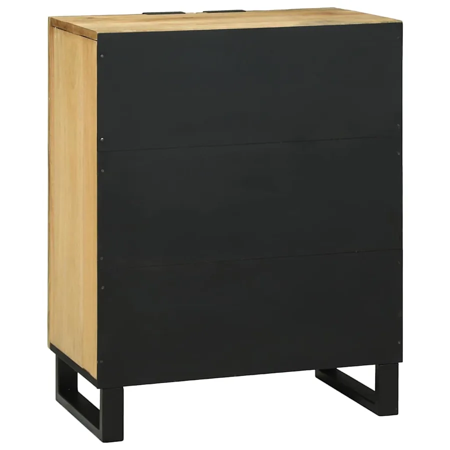 Buffet Naturel 60 x 33,5 x 75 cm Bois de mangue massif - 5