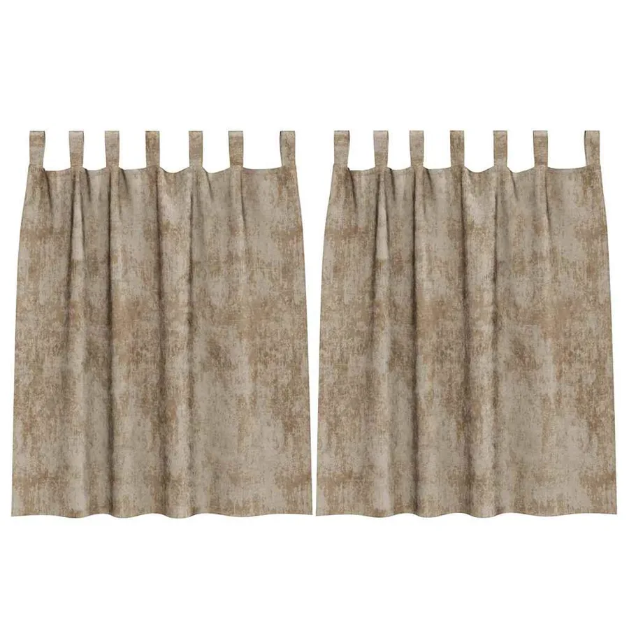 Rideaux en velours 2 pcs Champagne 140 x 140 cm Velours - 2