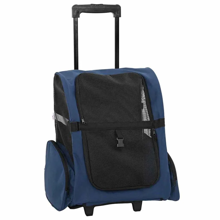 Chariot pour animaux de compagnie 3 en 1 Design Bleu 48 x 32 x (57-106) cm Tissu Oxford - 2