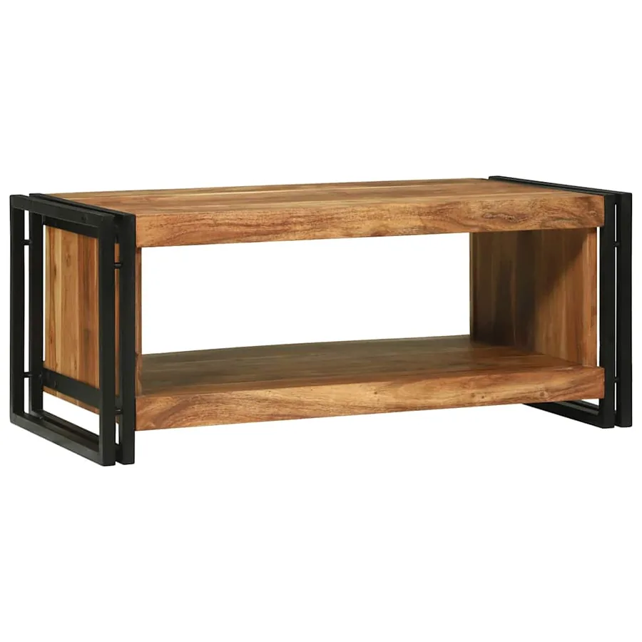 Table basse Marron 90 x 50 x 38 cm Bois d'Acacia Massif