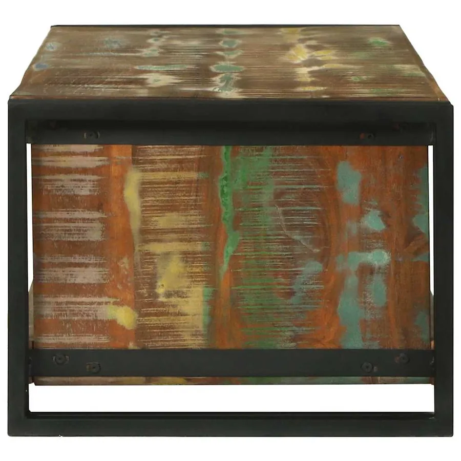 Table basse Multicolore 120 x 50 x 38 cm Bois Recyclé Solide - 4