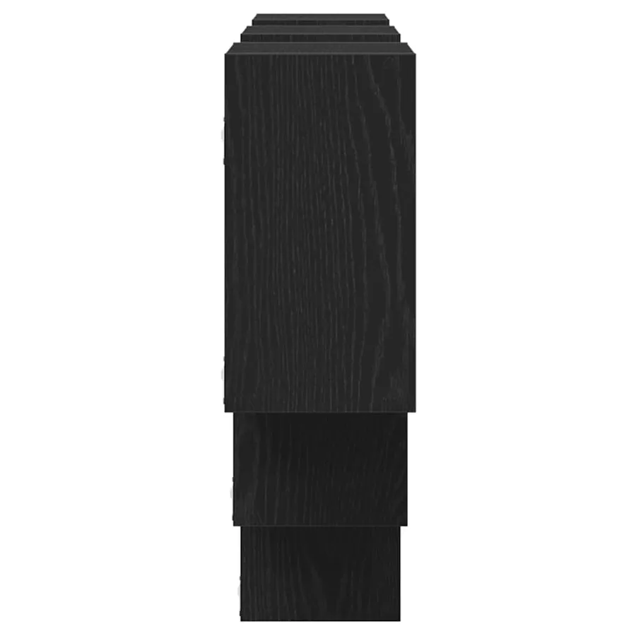 Étagère murale en chêne noir 159 x 18 x 66 cm bois d'ingénierie - 6