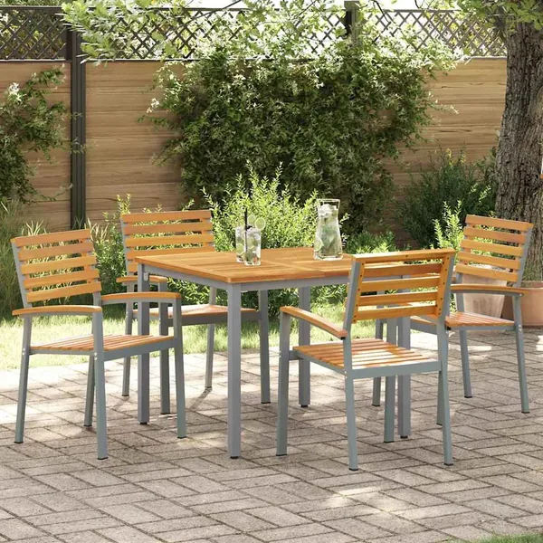 Chaise de jardin 4 pcs Marron 56 x 57 x 87 cm