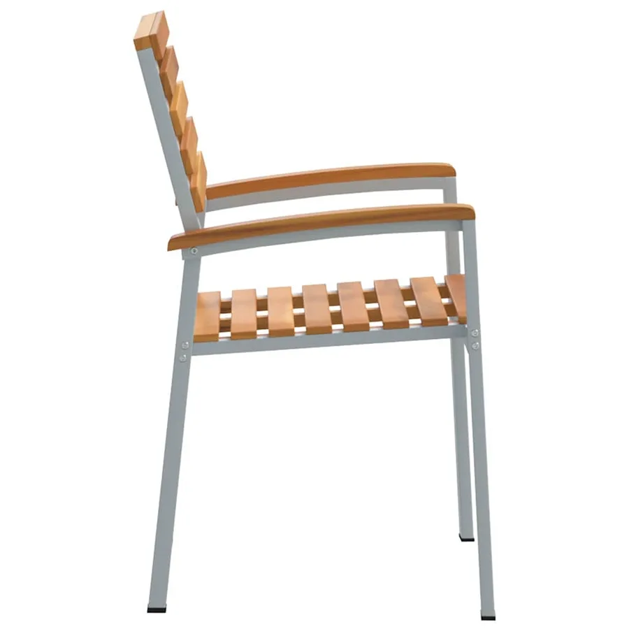 Chaise de jardin 4 pcs Marron 56 x 57 x 87 cm - 6