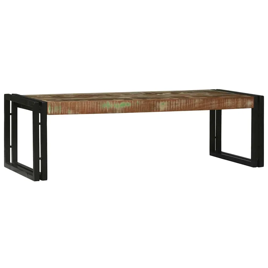 Table basse 2 pcs Multicolore Bois Recyclé Solide - 4