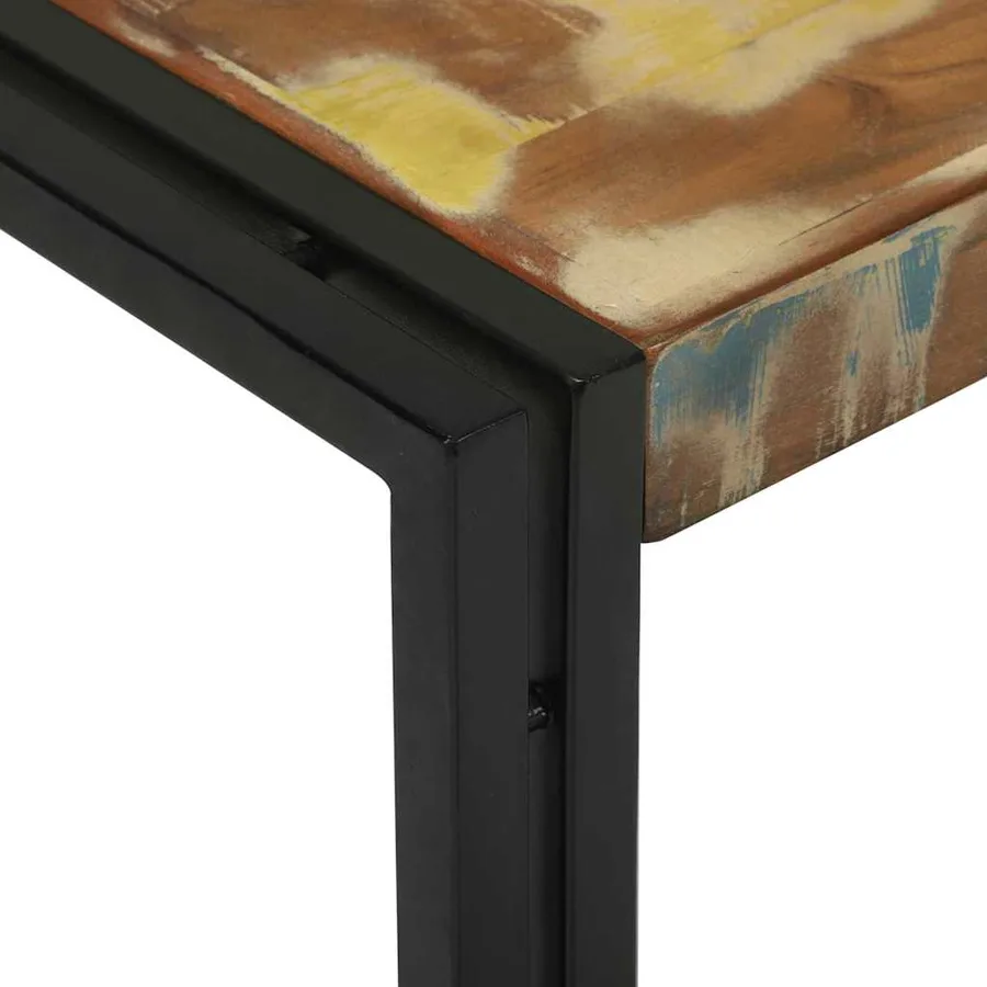 Table basse 2 pcs Multicolore Bois Recyclé Solide - 7